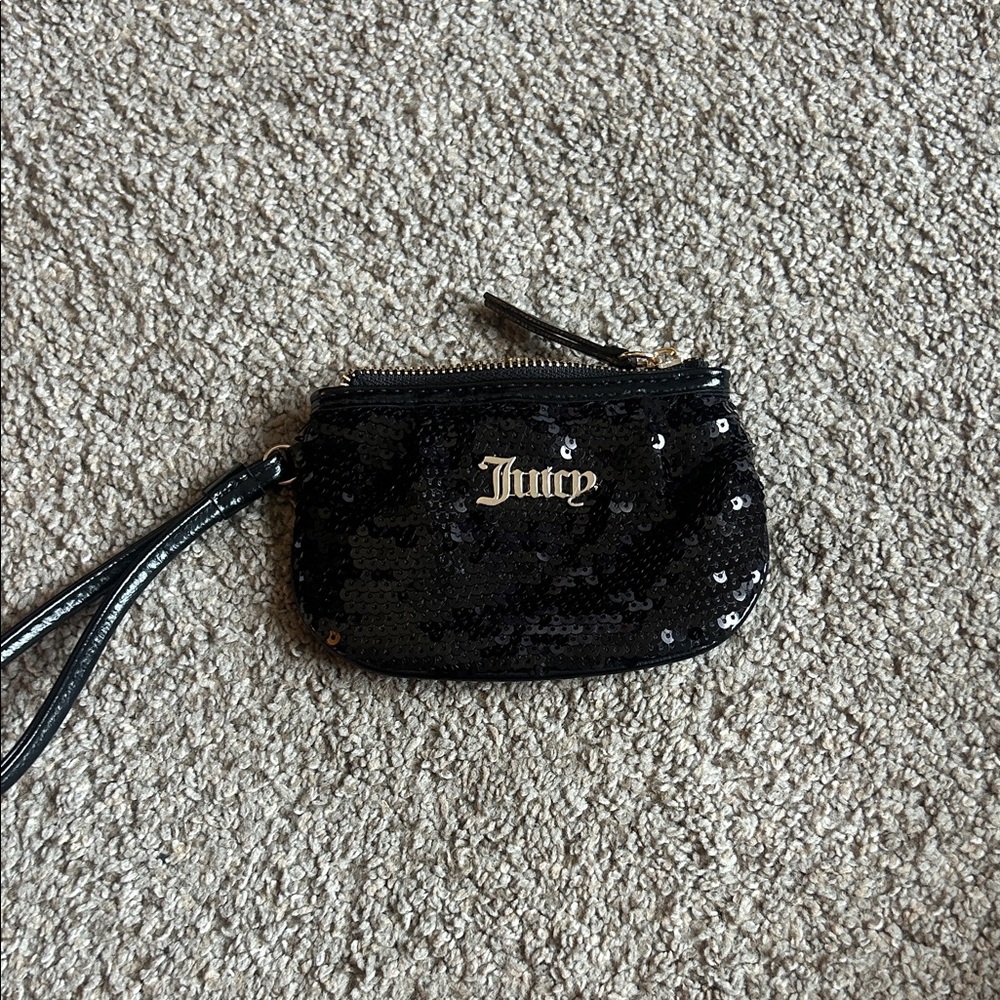 Juicy Couture Black Sequin Pouch